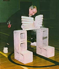 Photo of Master Wasil Breaking in a demo